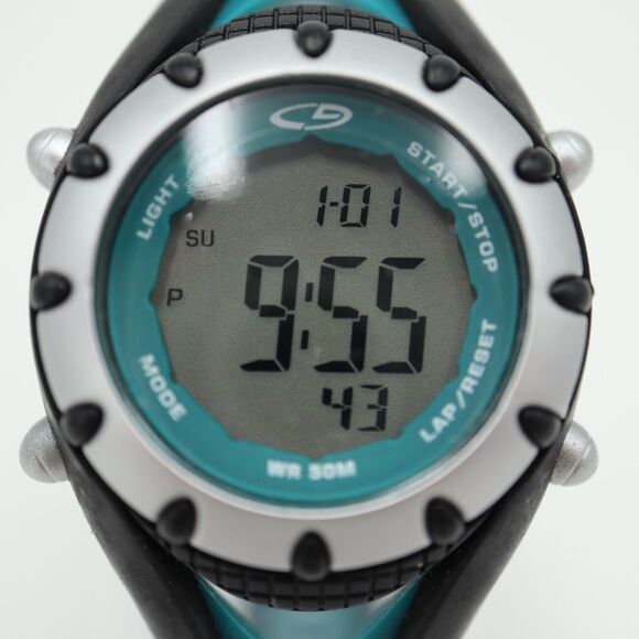 C9 Champion Sports Watch 32mm Blue Black Alarm Chronograph Timer w New Battery - Picture 6 of 12